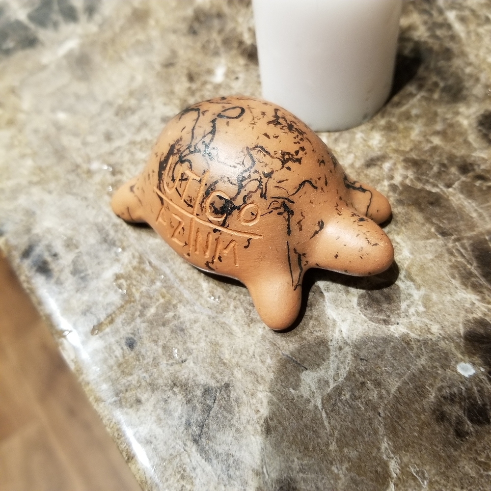 Navajo native Indian pottery ( turtle)